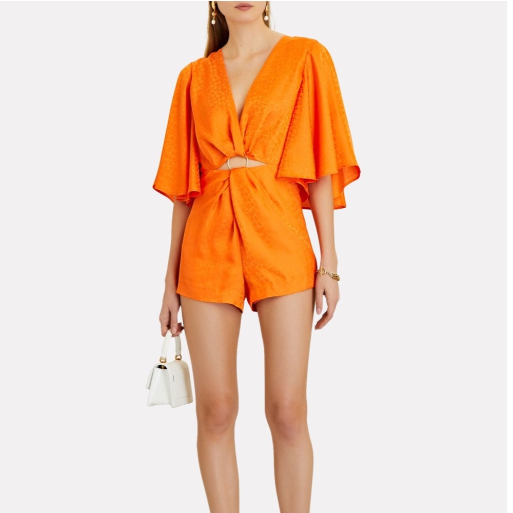 Significant Other Orange Isabel Romper